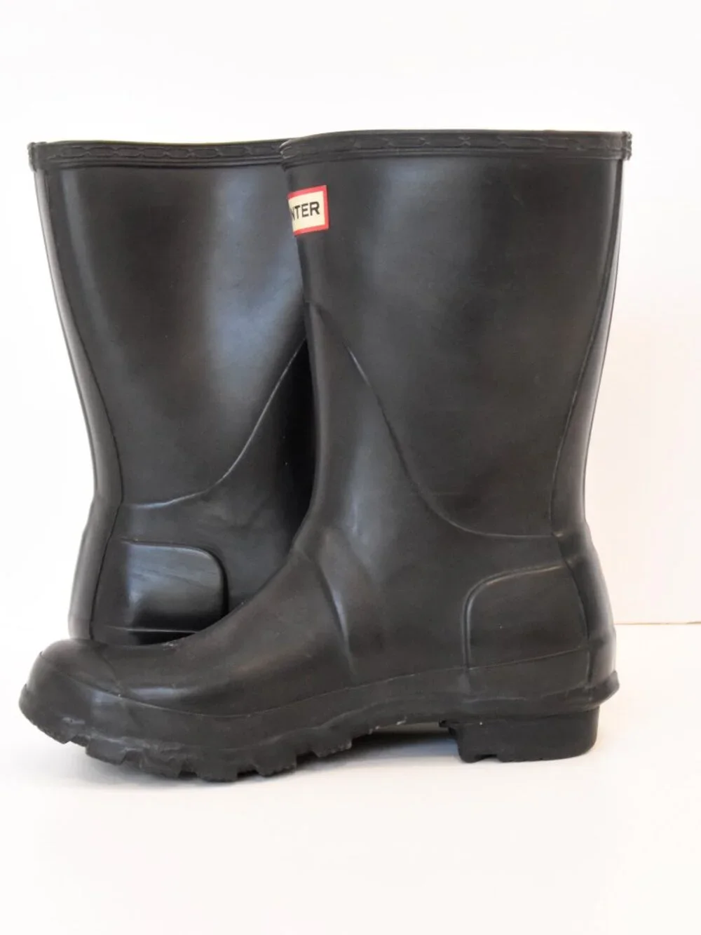 Hunter Original Short Rain Boots Black Waterproof Women's US 7 UK 5